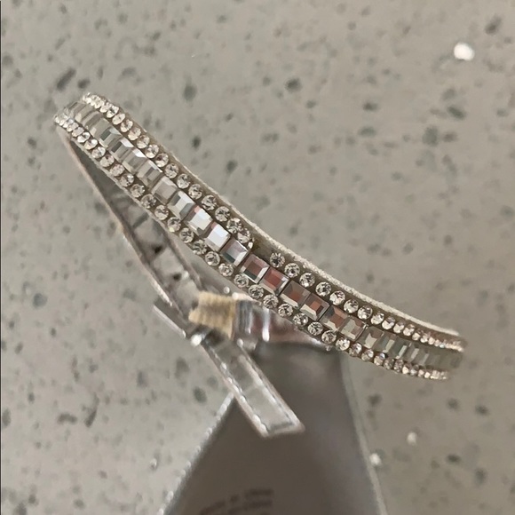 2 for $15 Aldo Rhinestone Silver Sandals - Picture 7 of 7